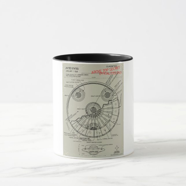 Taza Plano del OVNI (Centro)