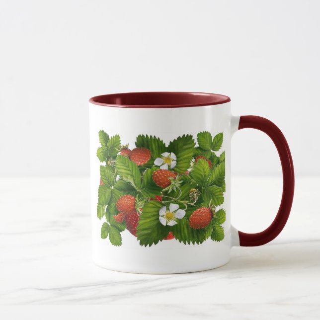 Taza Planta de fresa vintage (Derecha)
