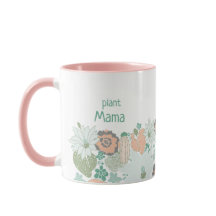 Planta Mama Cactus Sucultores Personalizan Mug