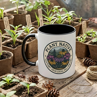 Taza Planta Nativo – Apoya a los Polinizadores Locales