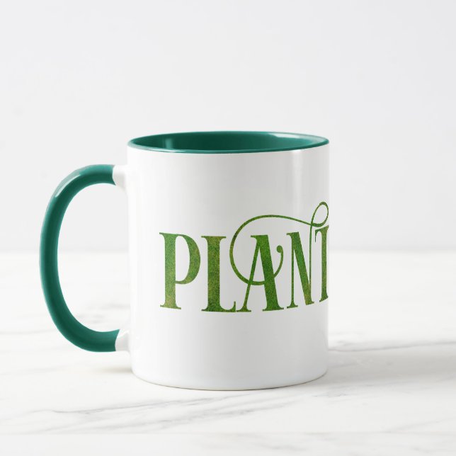 Taza Plantaholic Gracioso Jardinería Botánica Lover (Izquierda)