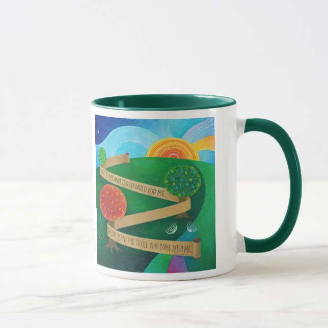 Taza Plantando Torah Mug (Derecha)