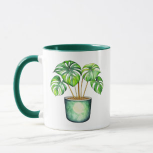 Taza Plantar a mamá   Planta de Monstera
