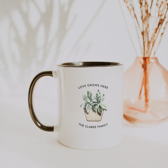 Taza Plantas de acuarela personalizada para café Mug (Subido por el creador)