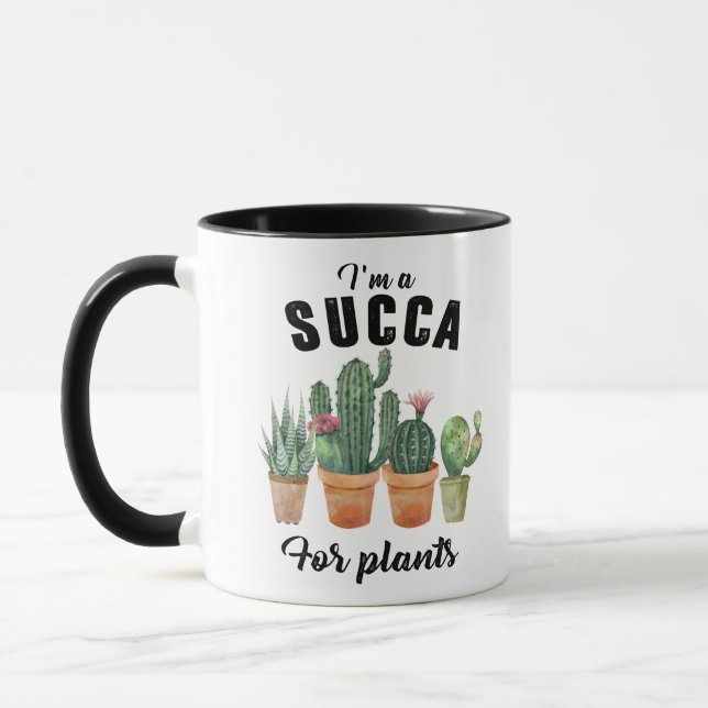 Taza Plantas divertidas cactus de cactus de cactus (Izquierda)