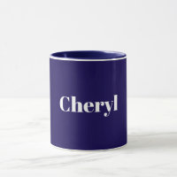 Plantilla azul marino, texto blanco, personalizabl