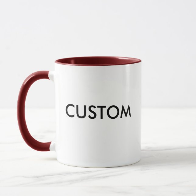 Taza Plantilla combinada personalizada personalizado (Izquierda)