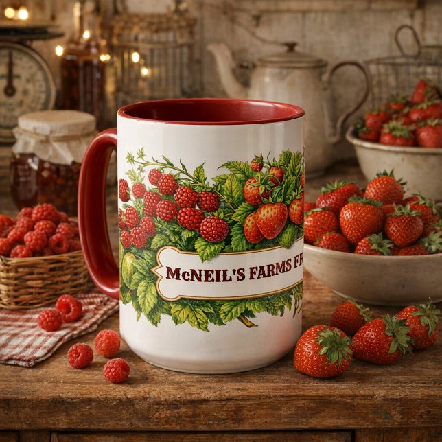 Taza Plantilla de Bayas Frescas de Granja (Subido por el creador)