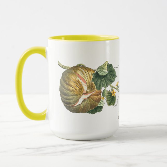 Taza Plantilla de calabaza de calabaza de otoño del Día (Izquierda)