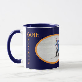 Taza Plantilla de foto de texto de cumpleaños número 60