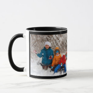 Taza Plantilla de fotografía personalizada para negros