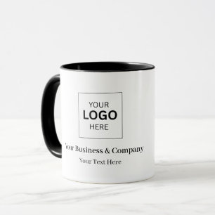 Taza Plantilla de logotipo de negocio personalizado