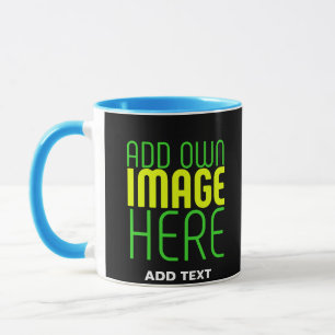 TAZA PLANTILLA DE TEXTO DE IMAGEN NEGRA SENCILLA EDITAB