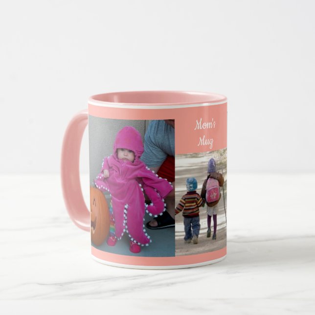 Taza PLANTILLA FOTOGRÁFICA Pink Personalize 3 Café Rega (Anverso izquierdo)