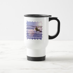 Taza plástica del viaje de Kitesurfer