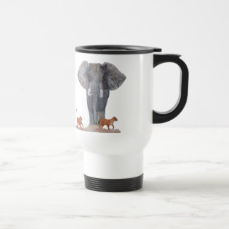 Taza plástica del viaje del "elefante y de las