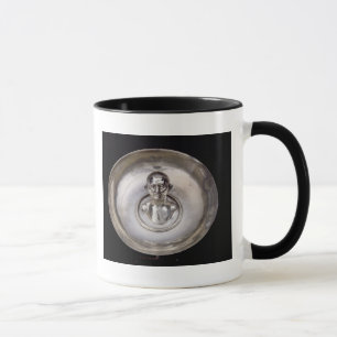Taza Plato con el busto de un hombre dentro