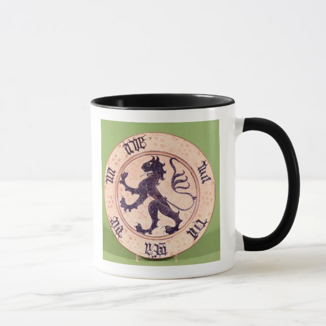 Taza Plato Hispano-Moresque, lata-esmaltado (Derecha)