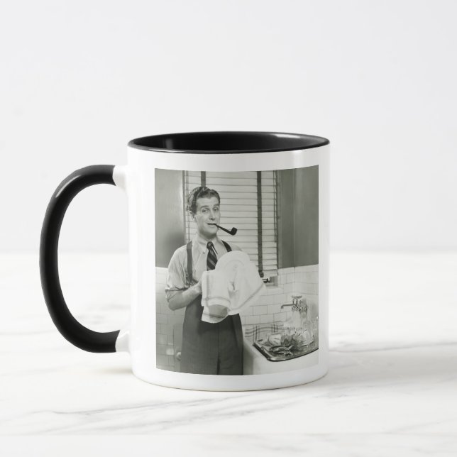 Taza Platos que se lavan del hombre (Izquierda)