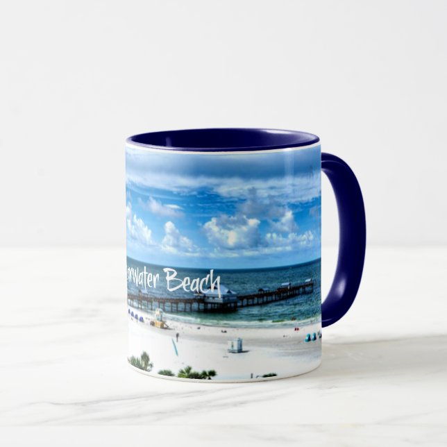 Taza Playa Clearwater, destino vacacional (Anverso derecho)