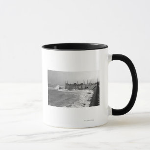 Taza Playa, onda de Oregon Sou Wester y cambio