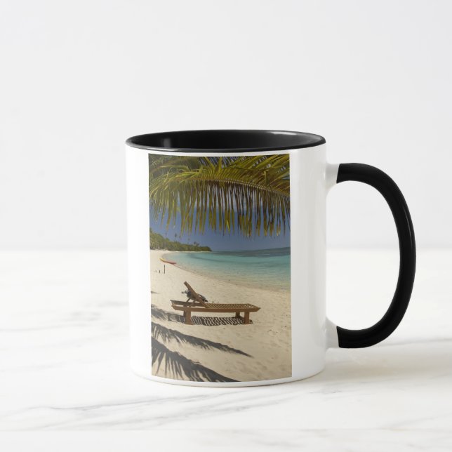Taza Playa, palmeras y reposera (Derecha)