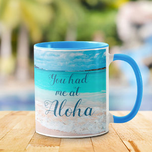 Taza Playa tropical de Hawaii que me tenías en Aloha Sc