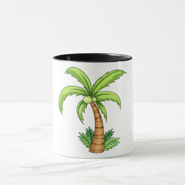 Taza Playa Tropical Palm Tree y Isla Vibes (Subido por el creador)