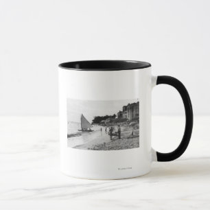 Taza Playa y barcos Honolulu de Waikiki