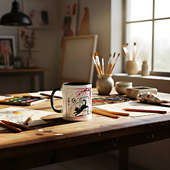 Taza Playful Soccer Cat - for Soccer Fans & Pet Lovers! (Subido por el creador)