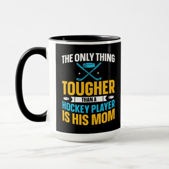 Taza Plaza de mamá de hockey duro (Izquierda)