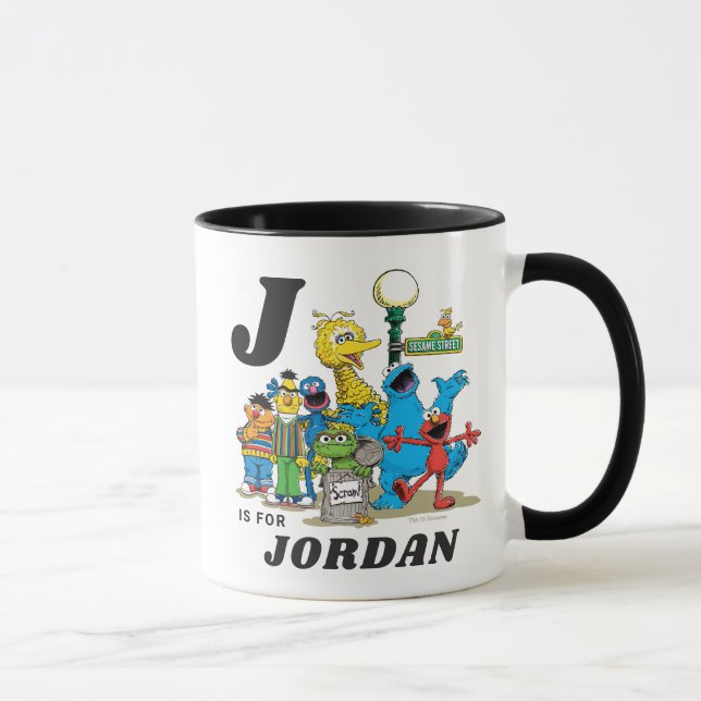 Taza Plaza de Sésamo Street personalizada (Derecha)
