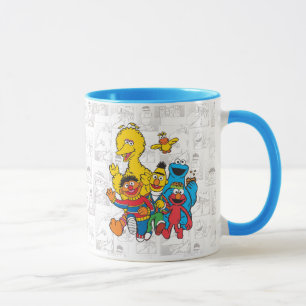 Taza Plaza Sésamo 123