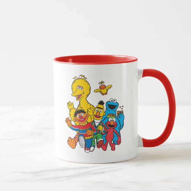 Taza Plaza Sésamo 123 (Derecha)