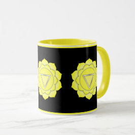 Taza Plexus solar amarillo Chakra Zen Yoga Namaste
