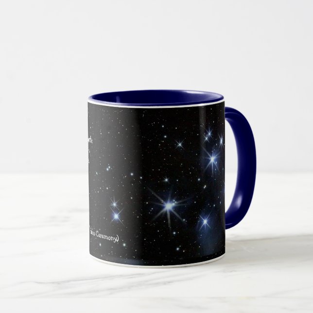 Taza Pléyades (el texto es personalizable) (Anverso derecho)