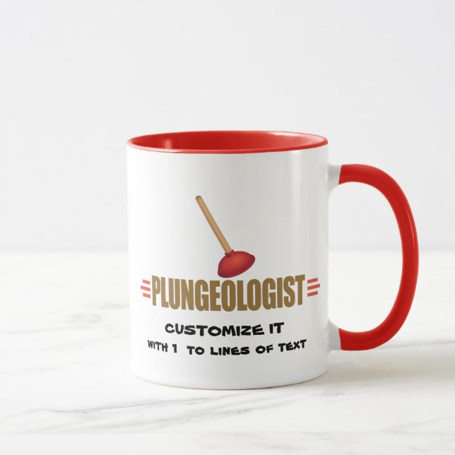 Taza Plomería divertida (Derecha)