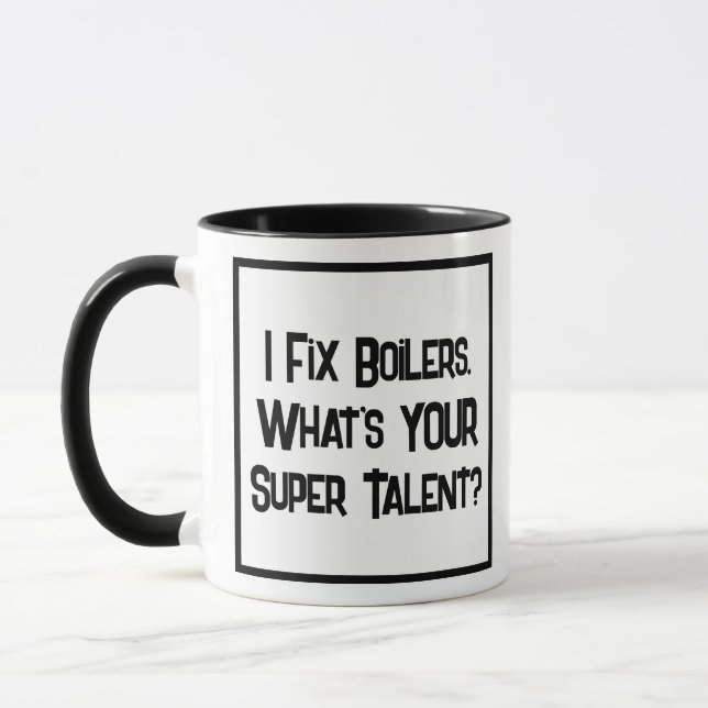 Taza Plomero o Ingeniero de Calefacción Super Talento.  (Izquierda)