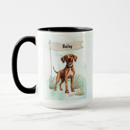 Taza Plott Watercolor Personalized Dog