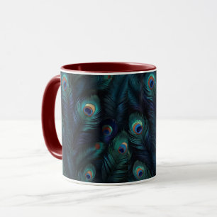 Taza Pluma de pavo real