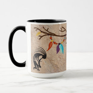 Taza Plumas de atrapasueños árbol Kokopelli