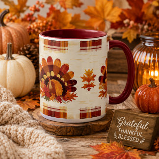 Taza Plumas de Otoño