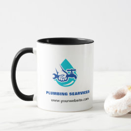 Taza Plumbing Service Water Drop Logo Plumber Business