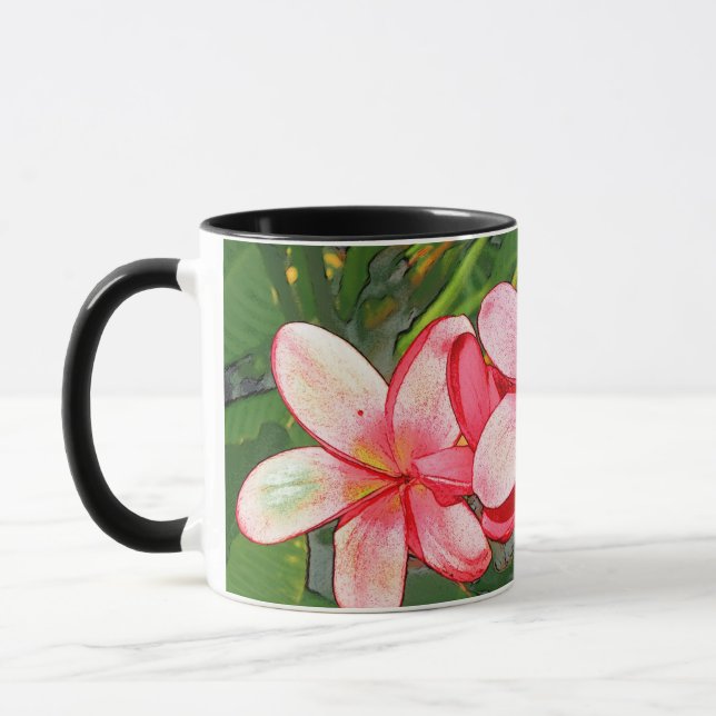 Taza Plumerias   (Izquierda)