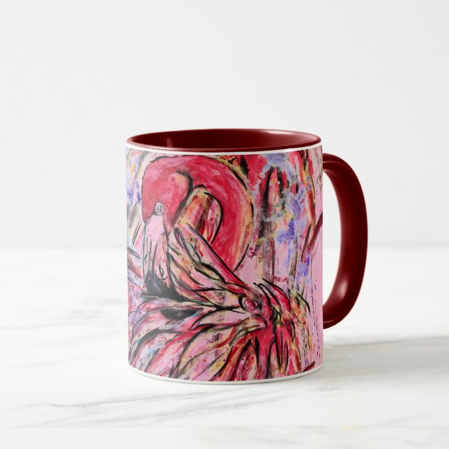 Taza Plumes au rose (Anverso derecho)