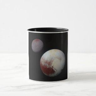 Taza Plutón & Caronte 9º o Planeta Enano Sistema Solar