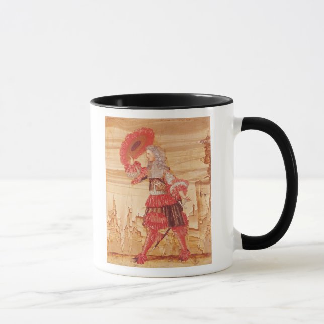 Taza Pocquelin en el papel de Mascarille (Derecha)