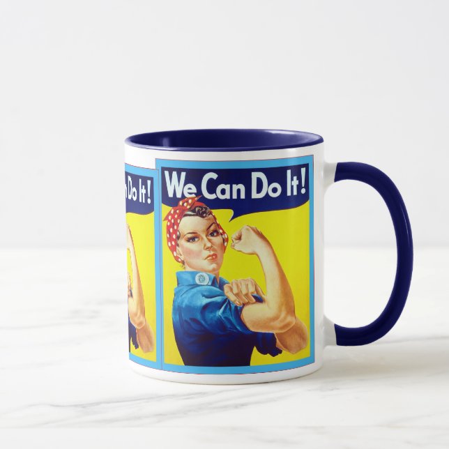 Taza ¡Podemos hacerlo! Vintage del ~ (Derecha)
