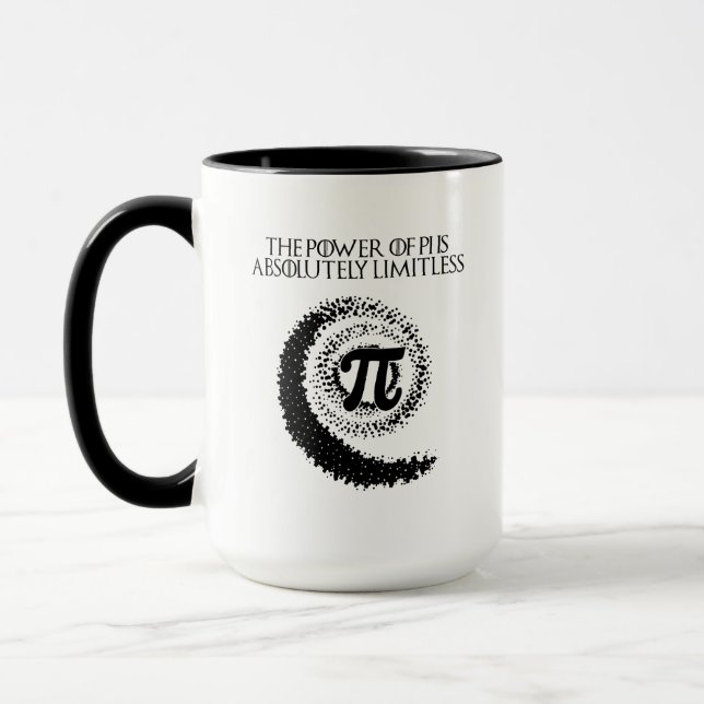 Taza Poder de Pi Absolutamente Ilimitado Diseño Matemát (Izquierda)