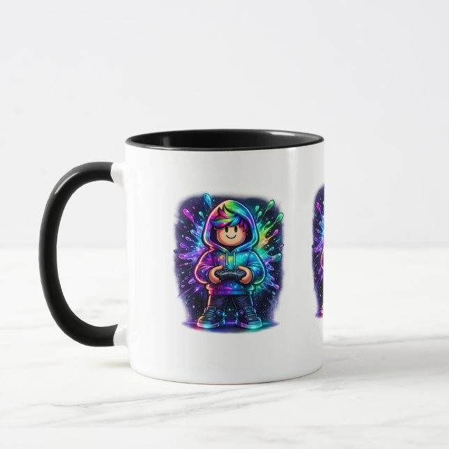 Taza Poder de Pixel – Subiendo de Nivel en la Vida Real (Izquierda)